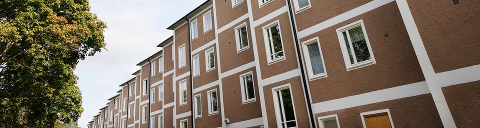 Husfasad i söderförort