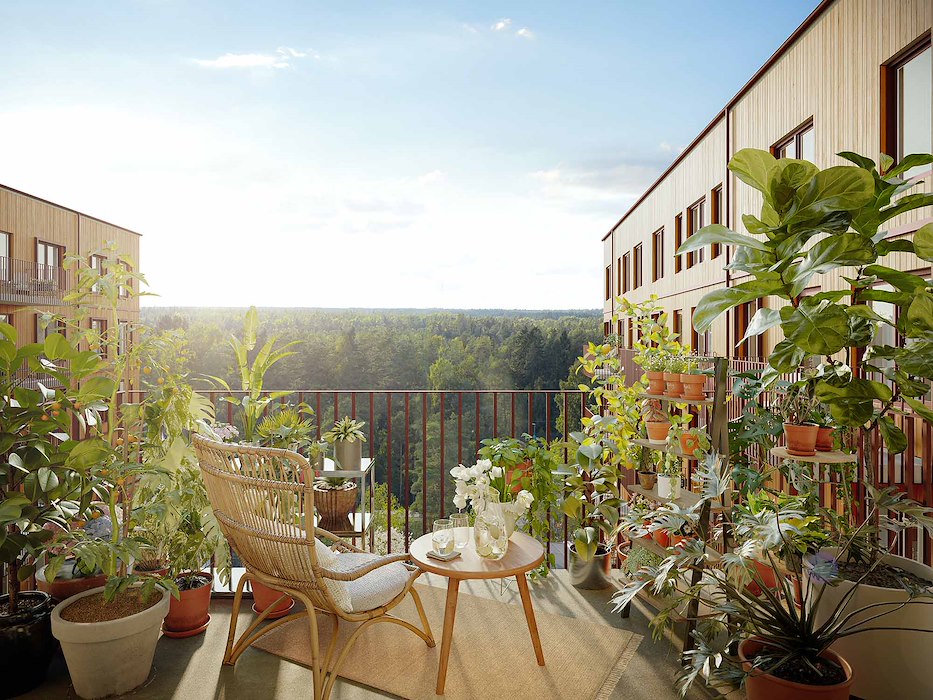 Handen Söderbymalm balkong