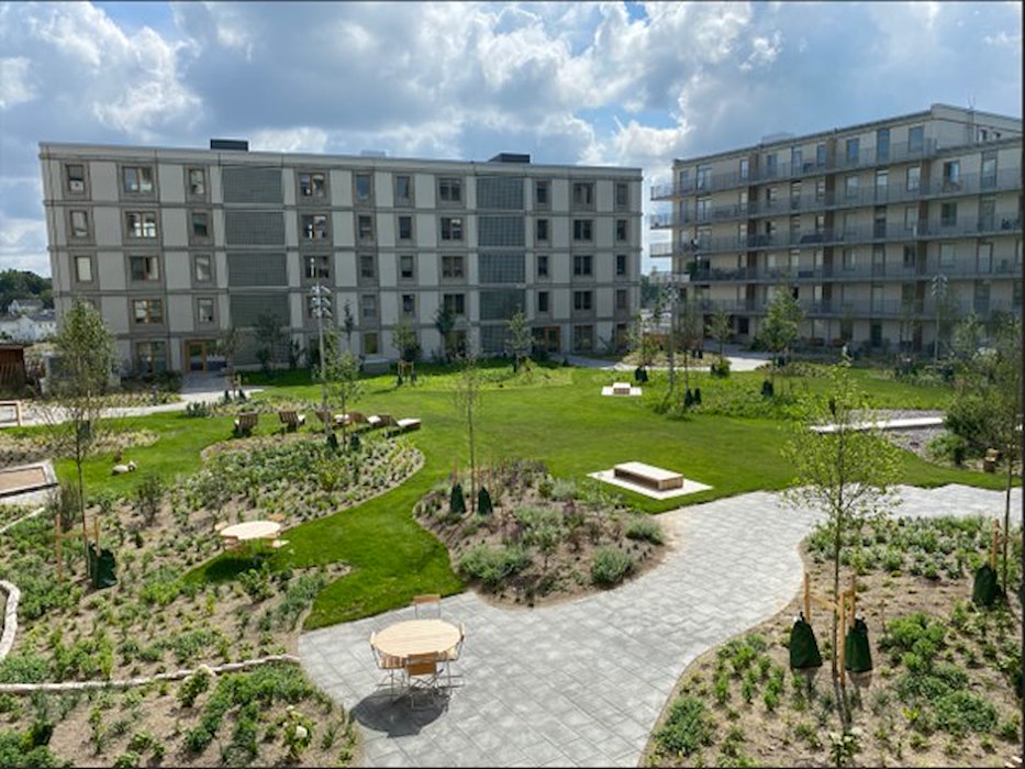 Innergården, endast för de boende i kvarteret